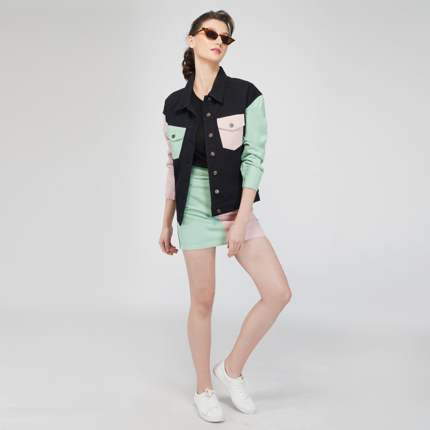 GUESS Jean Jacket xxs Color Block Rainbow Vintage 80s Denim | Etsy | Jacket  pattern sewing, Denim inspiration, Jean jacket
