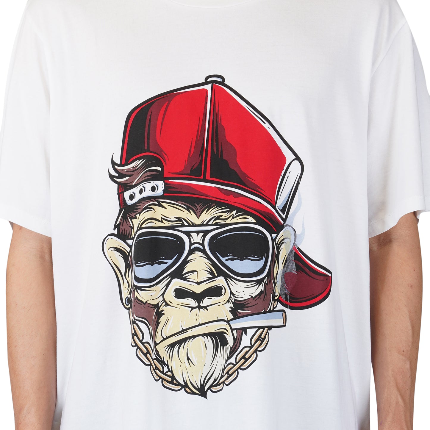SLAY. Men's Bored Ape Smoking NFT Oversized Drop shoulder T shirt