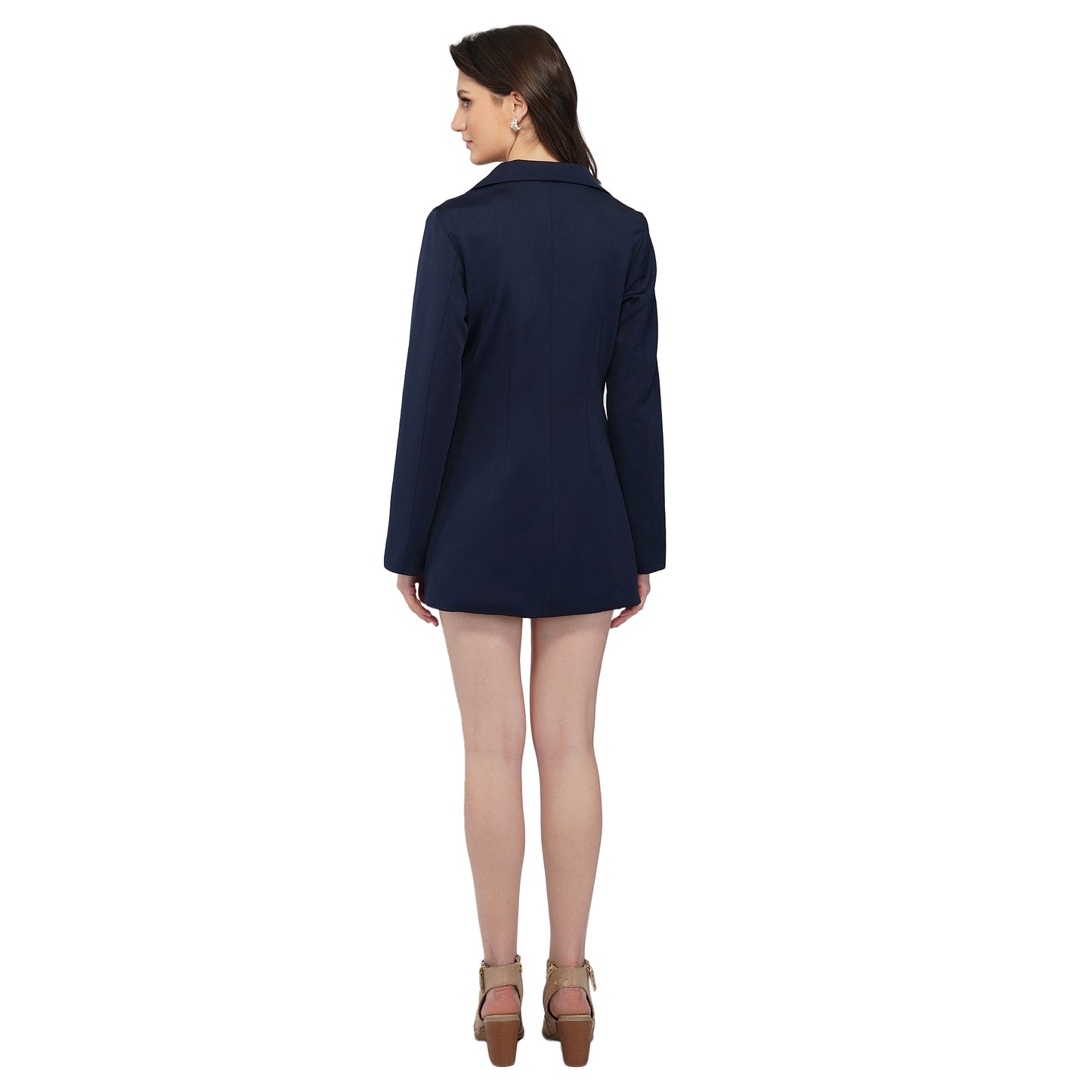 SLAY. Women's Navy Blue Blazer Dress-clothing-to-slay.myshopify.com-Blazer Dress