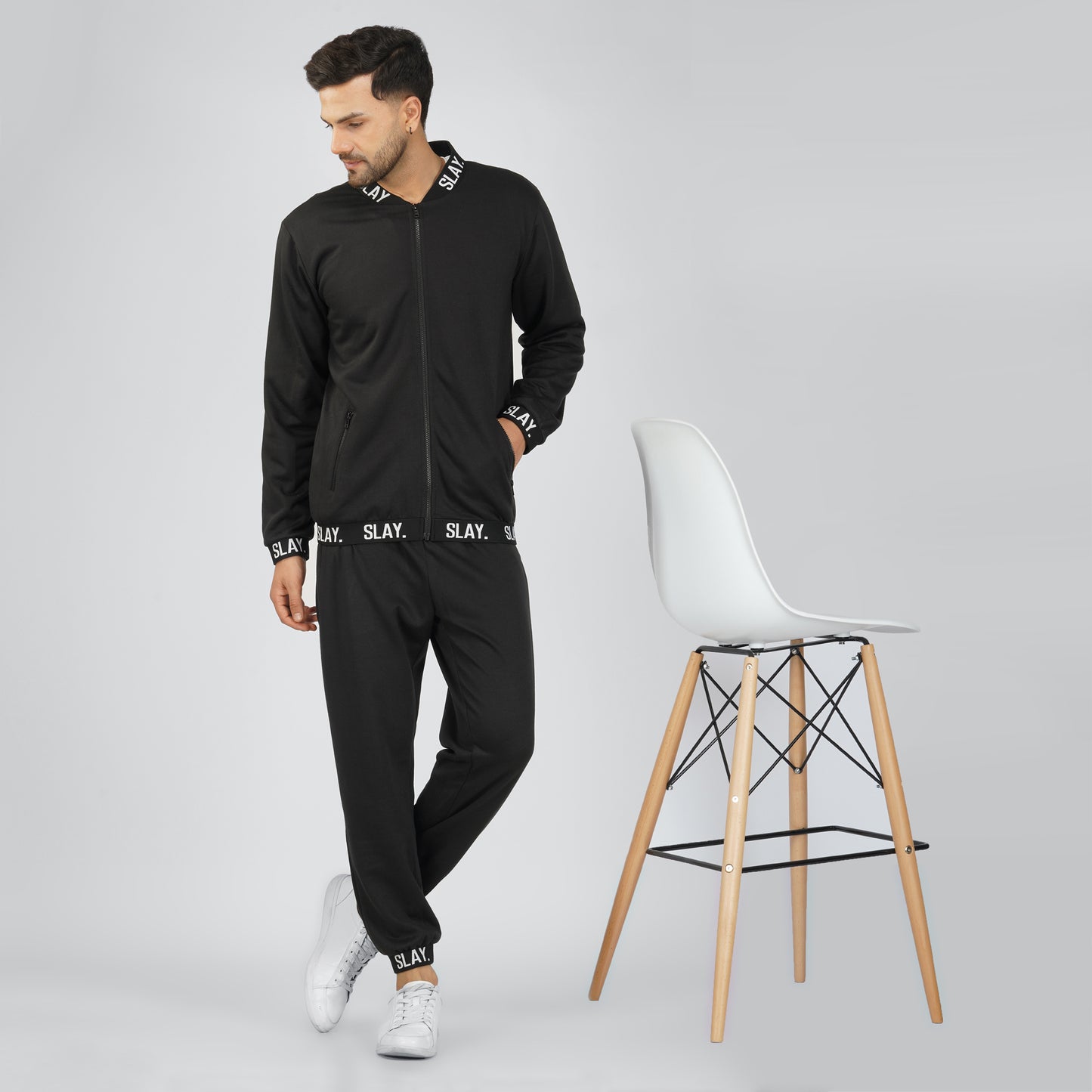 SLAY. Classic Men's Limited Edition Black Tracksuit