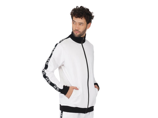 SLAY. Classic Men's Limited Edition White Bomber Jacket-clothing-to-slay.myshopify.com-Tracksuit