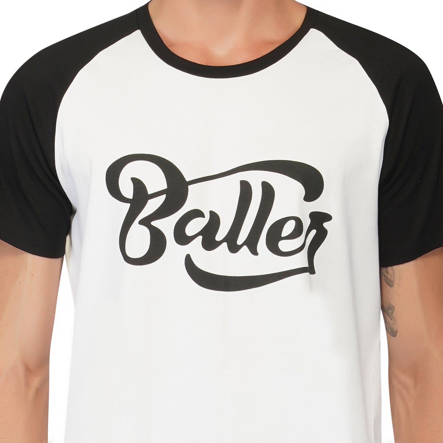 SLAY. Men's BALLER Edition Colorblock Printed T-shirt