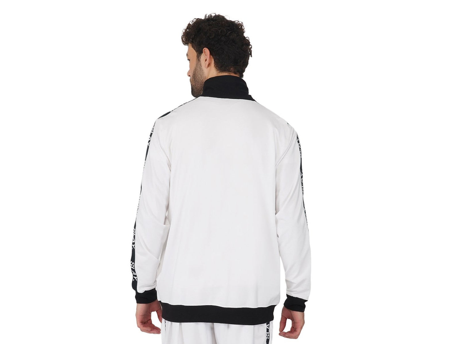 SLAY. Classic Men's Limited Edition White Bomber Jacket-clothing-to-slay.myshopify.com-Tracksuit