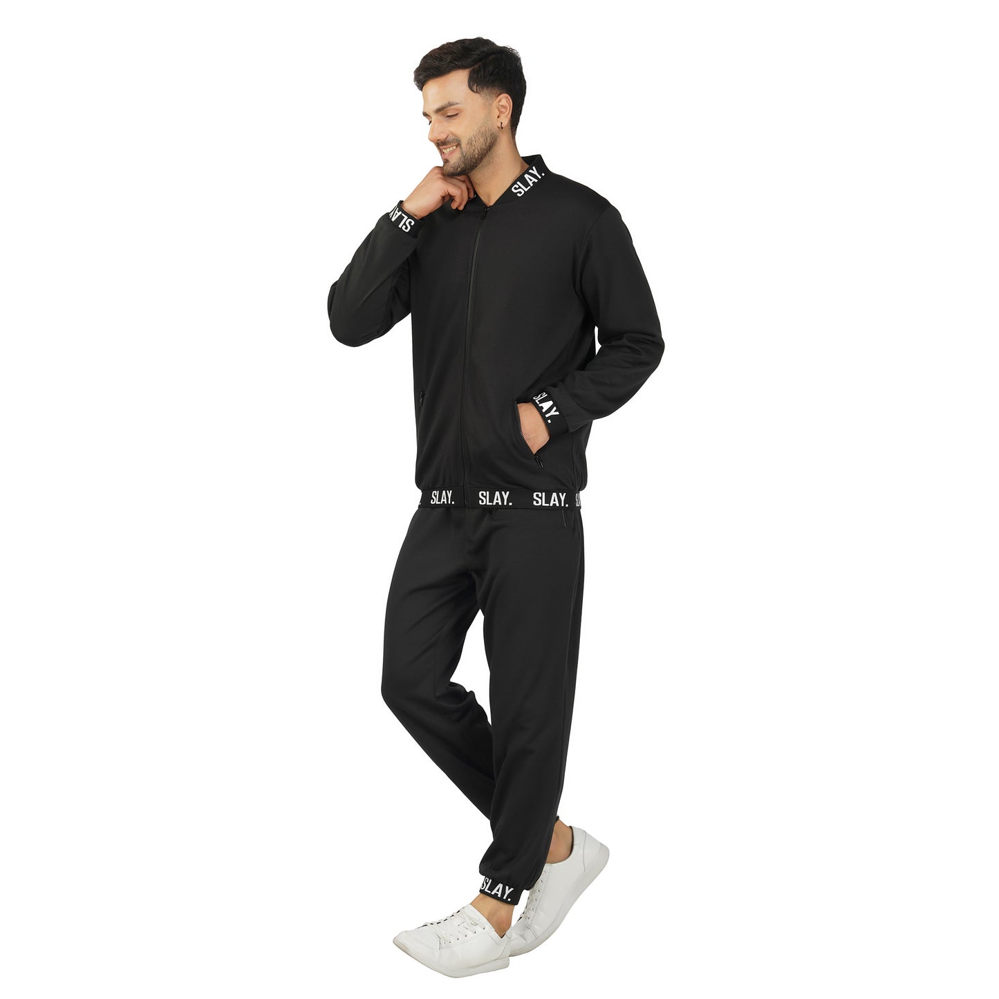 SLAY. Classic Men's Limited Edition Black Tracksuit