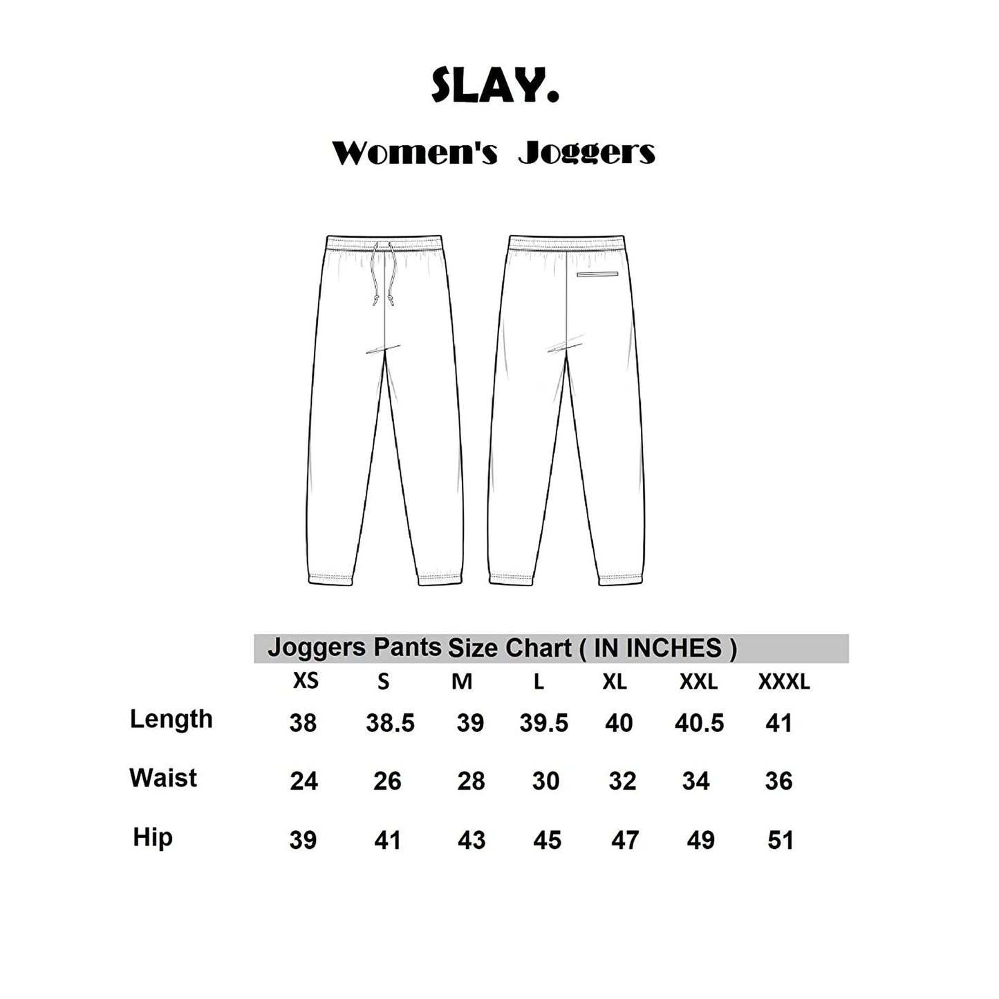 SLAY. Women's Classic Black Jogger Pants-clothing-to-slay.myshopify.com-Joggers