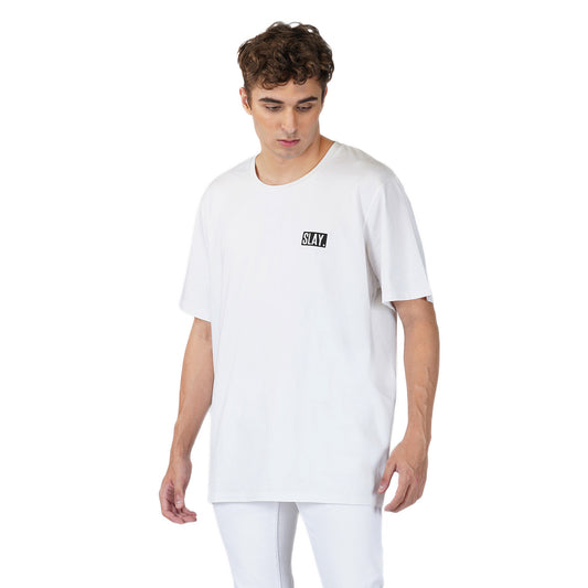 SLAY. Men's Have a Nice Day Oversized Drop Shoulder T shirt