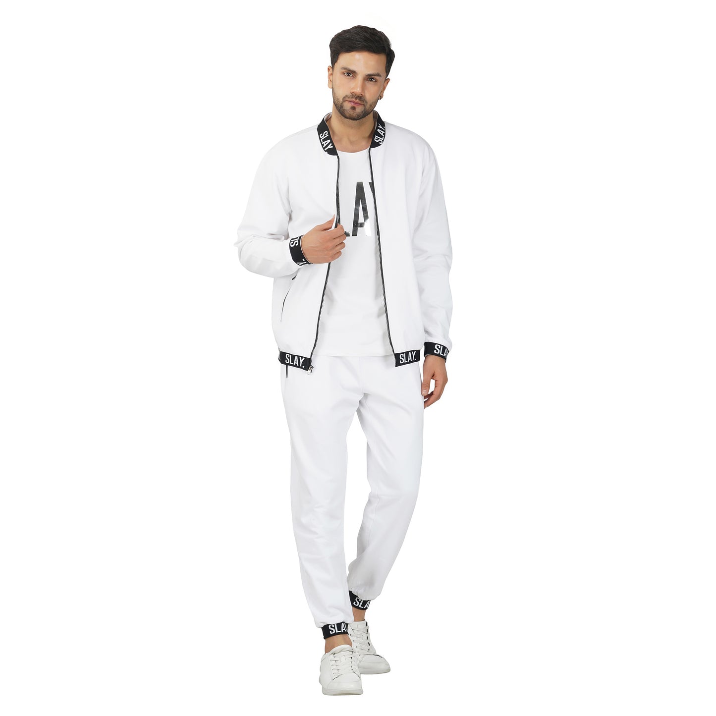 SLAY. Classic Men's Limited Edition White Tracksuit