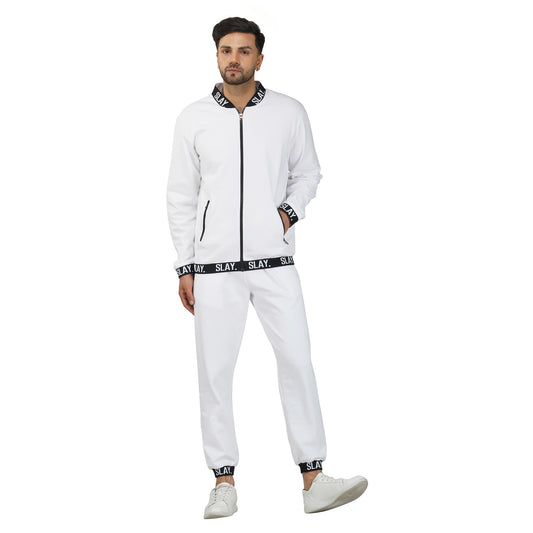 SLAY. Classic Men's Limited Edition White Tracksuit