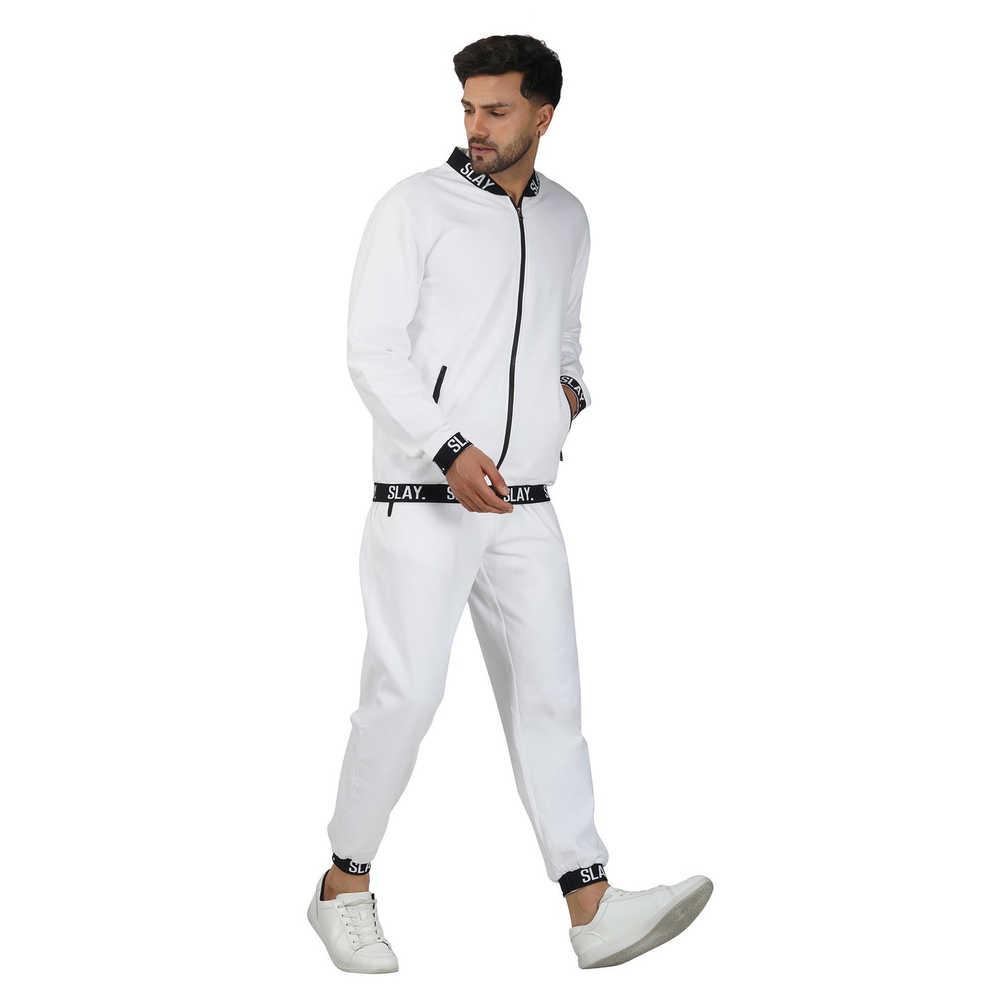 SLAY. Classic Men's Limited Edition White Tracksuit