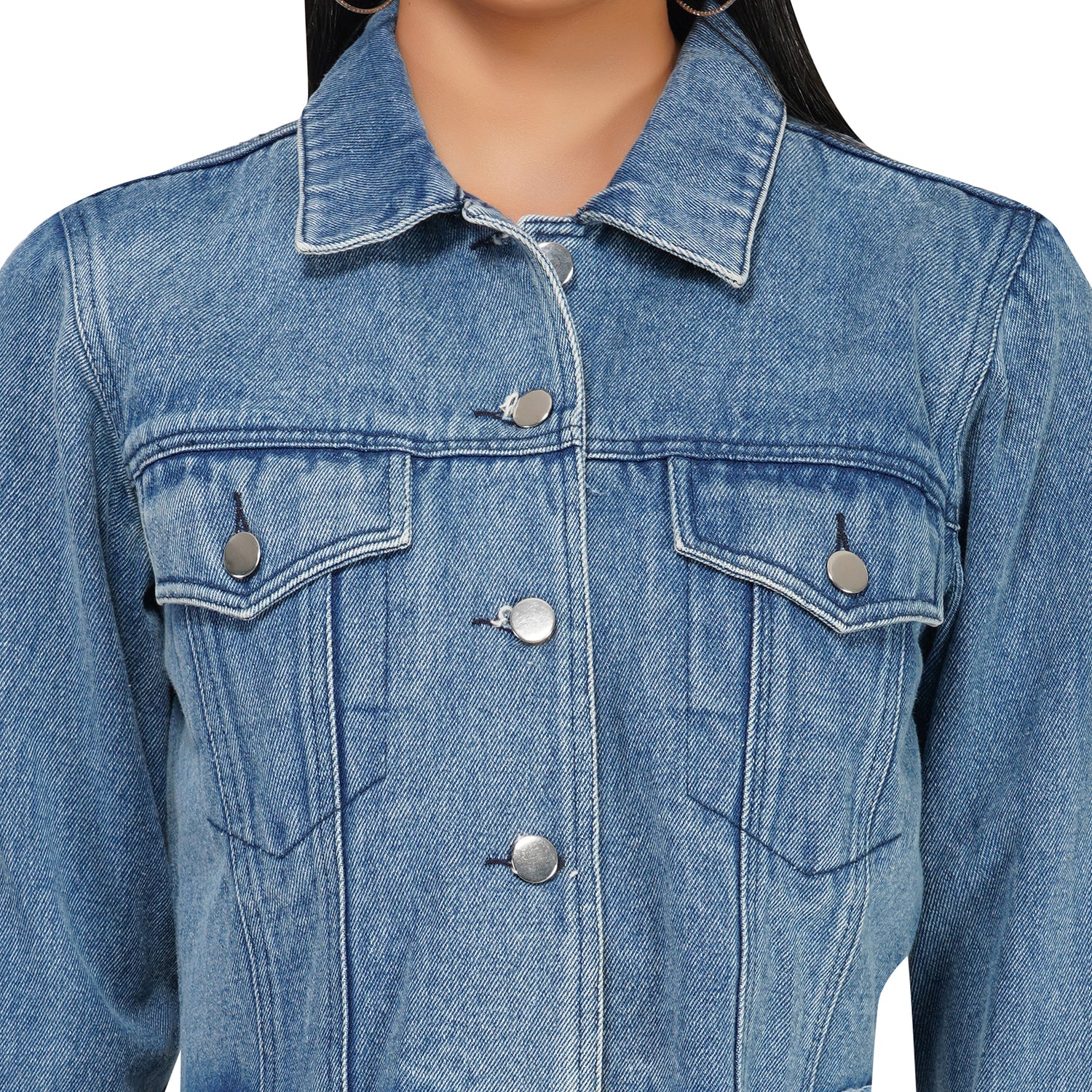 Crest Button Denim Jacket – Elie Tahari