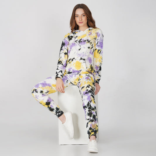 SLAY. Sport Women's Tie Dye Hoodie & Joggers Co ord Set-clothing-to-slay.myshopify.com-Tracksuit