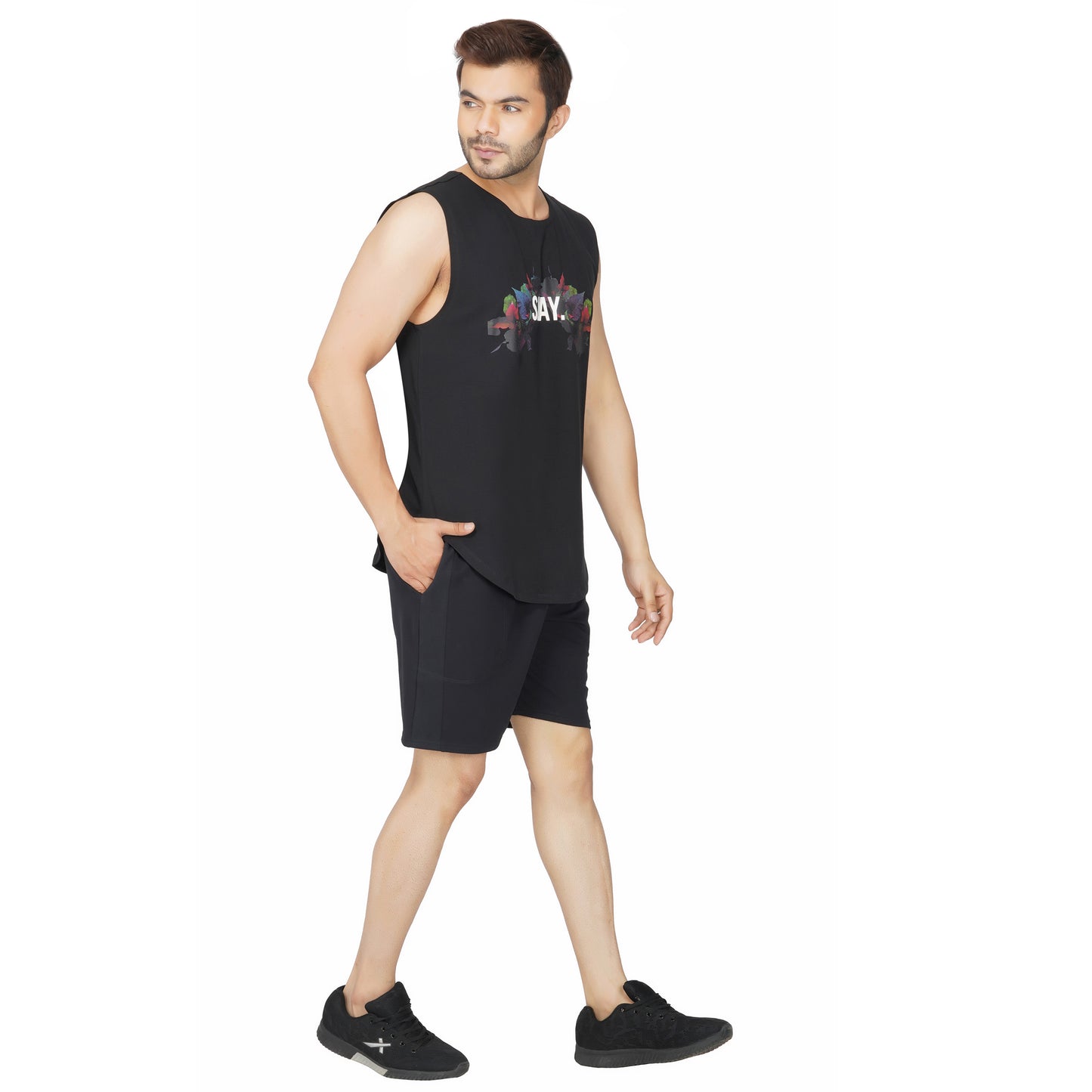 SLAY. Men's Black Shorts-clothing-to-slay.myshopify.com-Men's Shorts