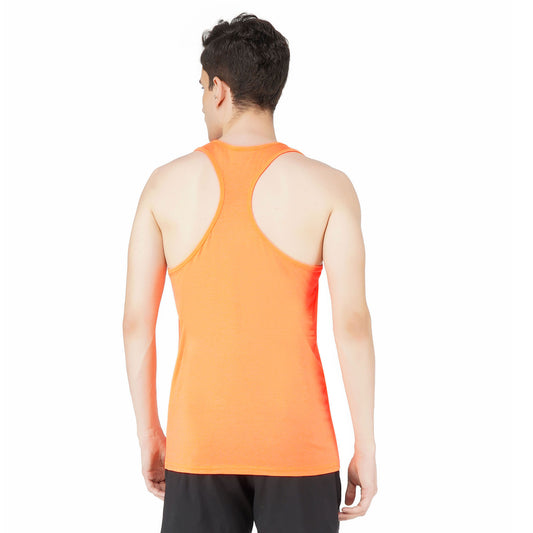 SLAY. Sport Men's Neon Orange Printed Vest-clothing-to-slay.myshopify.com-T-Shirt