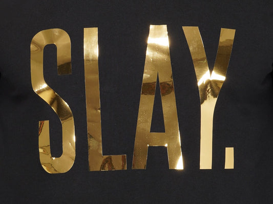 SLAY. Women's Limited Edition Gold Foil Reflective Print Tank Top-clothing-to-slay.myshopify.com-Tank Top