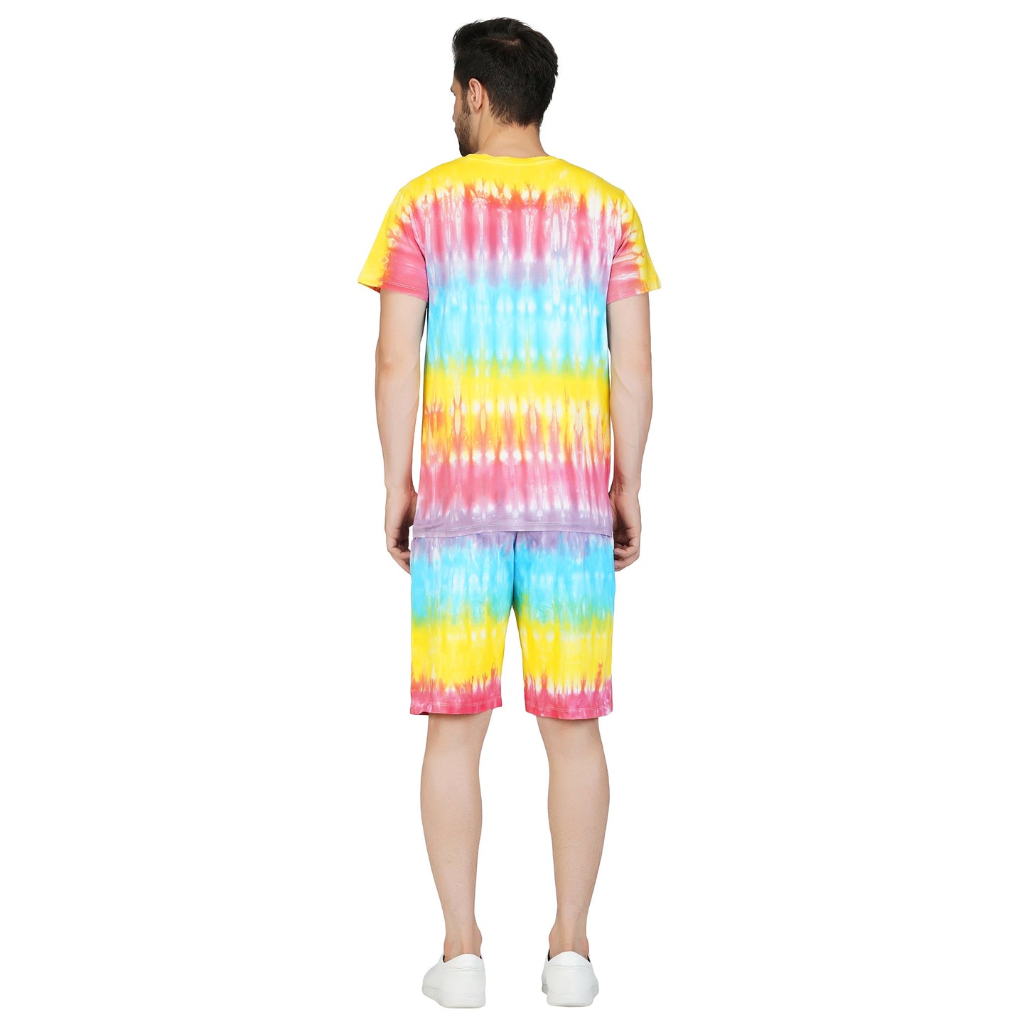 SLAY. Men's Rainbow Tie Dye T shirt