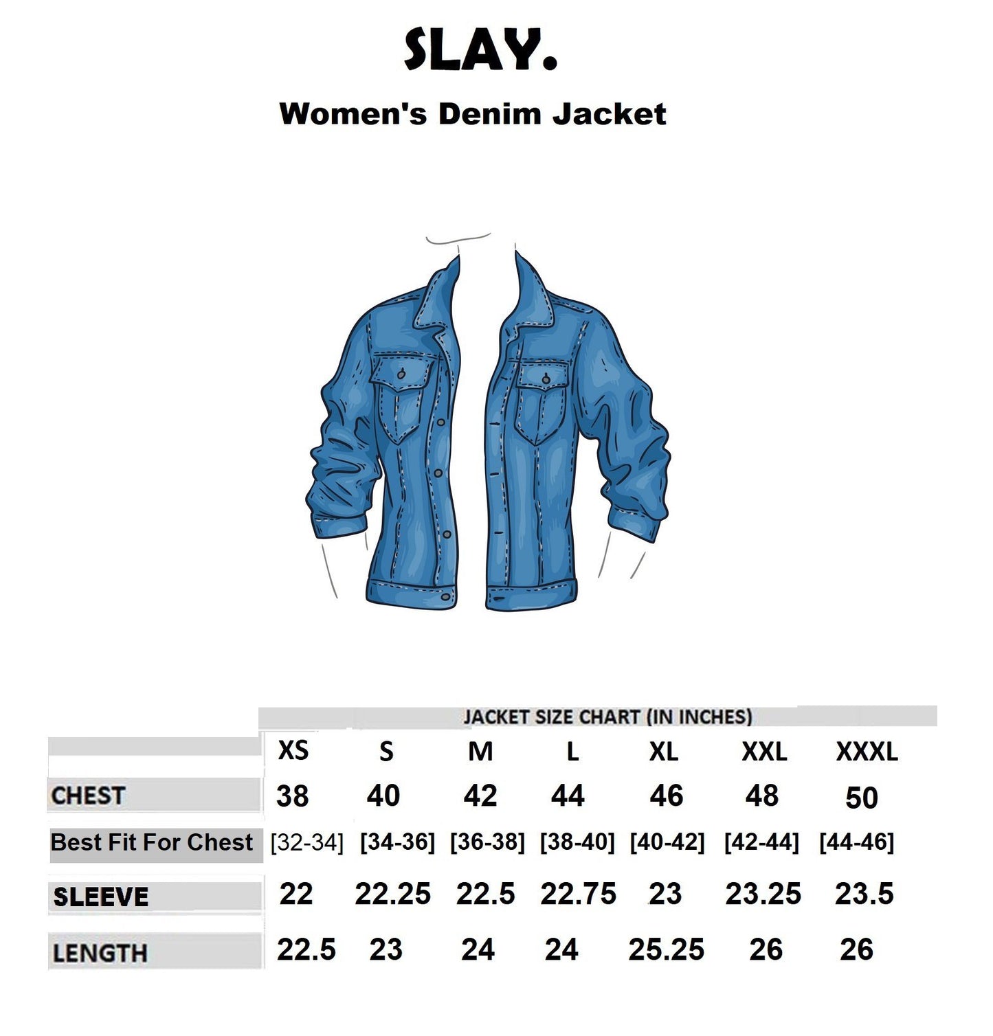 SLAY. Women's Embroidered Ombre Effect Ripped Denim Jacket-clothing-to-slay.myshopify.com-Jacket