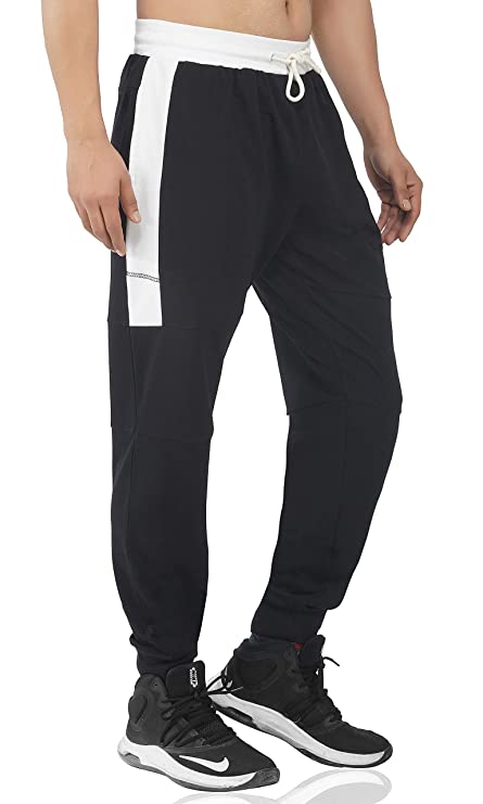 SLAY. Men's Black & White Joggers-clothing-to-slay.myshopify.com-Joggers
