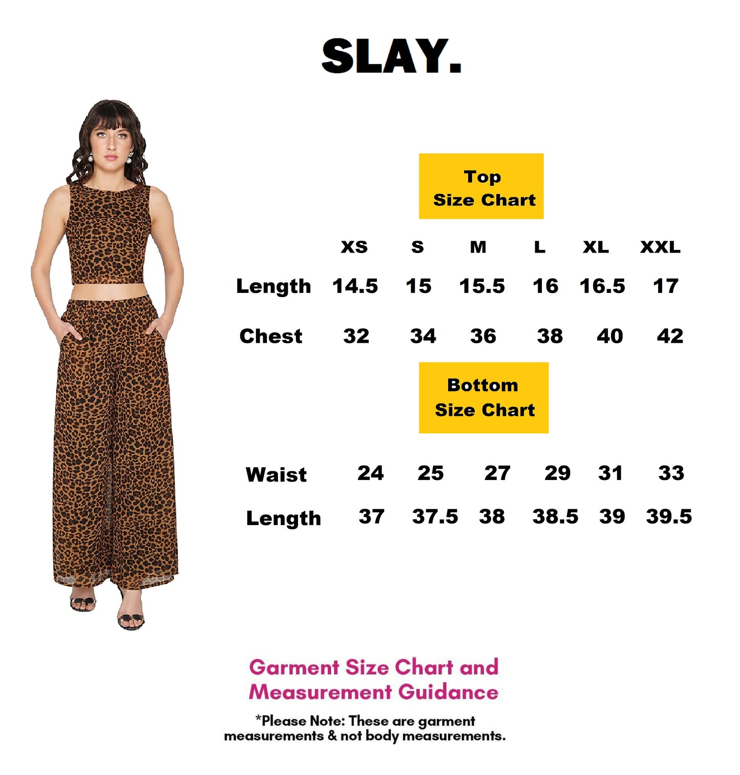 SLAY. Women's Leopard Print Crop Top & Palazzo Co-ord Set-clothing-to-slay.myshopify.com-Crop Top With Palazzo Set