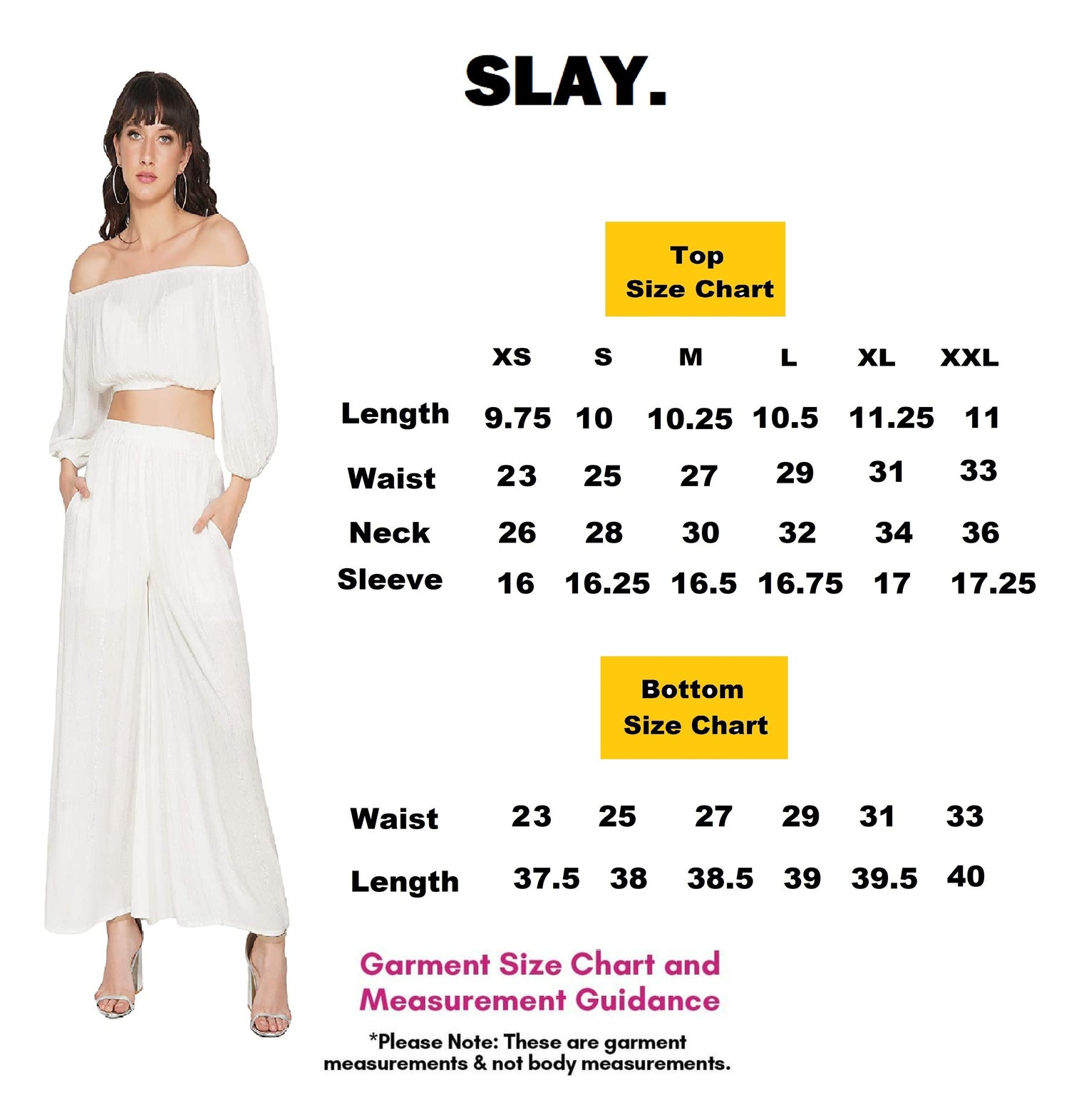 SLAY. Women's White Lurex Off Shoulder Strapless Crop Top With Palazzo Co-ord Set-clothing-to-slay.myshopify.com-Off Shoulder Crop Top With Palazzo Set