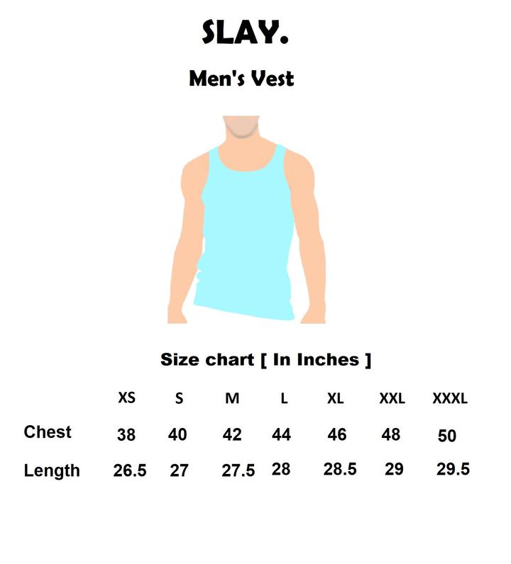 SLAY. Sport Men's Neon Orange Printed Vest-clothing-to-slay.myshopify.com-T-Shirt