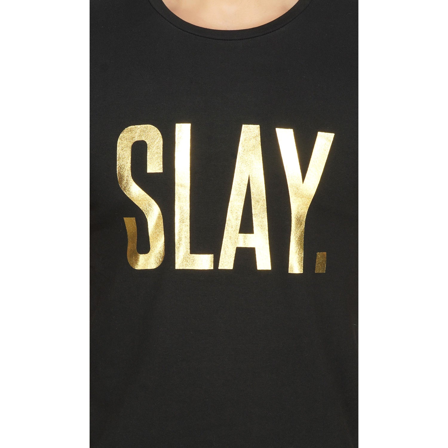 SLAY. Men's Limited Edition Gold Foil Matt Finish Print T-shirt-clothing-to-slay.myshopify.com-T-Shirt