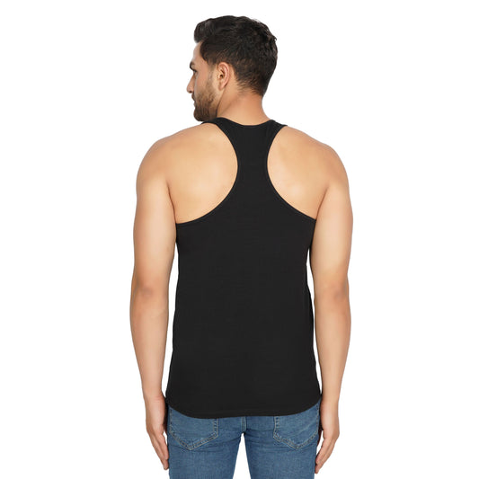 SLAY. Men's Printed Black Gym Vest-clothing-to-slay.myshopify.com-Vest