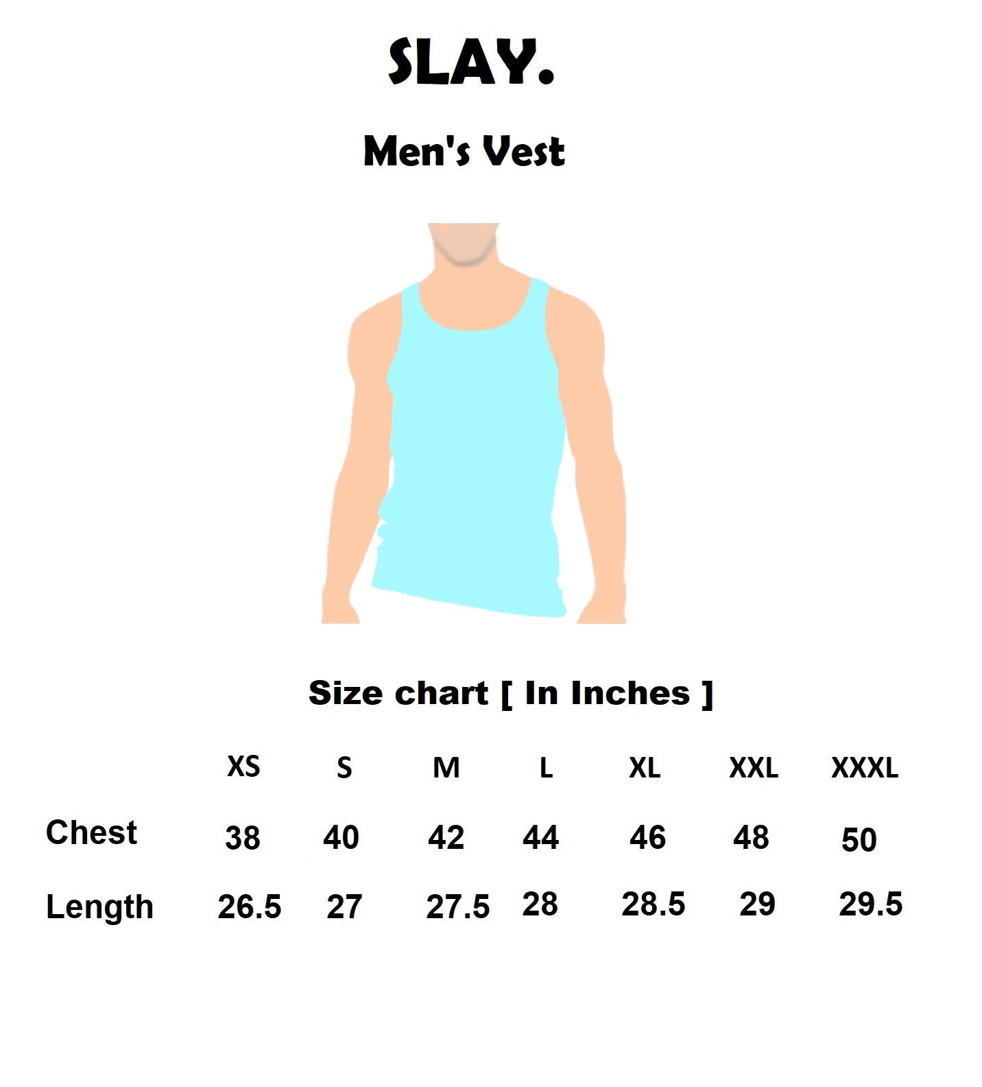 SLAY. Men's Activewear Black Printed Vest
