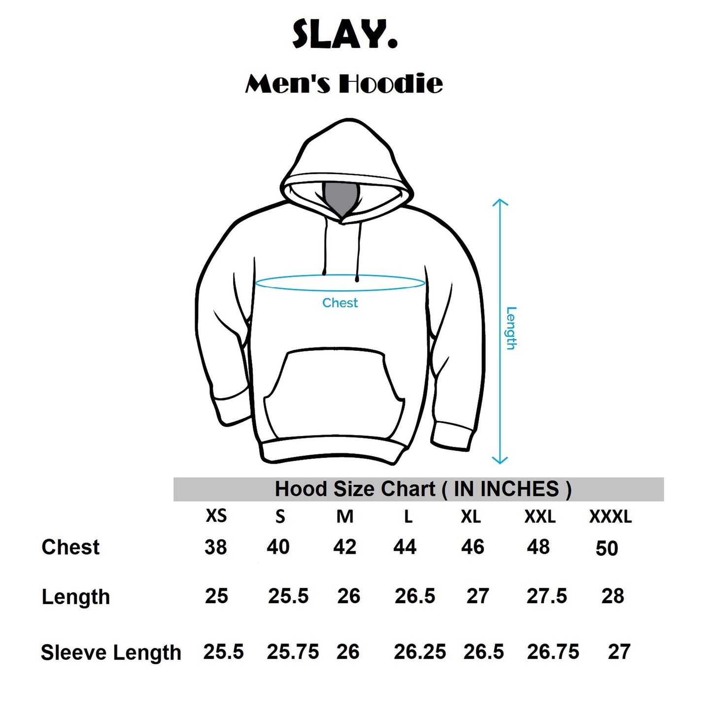 SLAY. Men's Printed Hoodie with Kangaroo Pocket-clothing-to-slay.myshopify.com-Hoodie