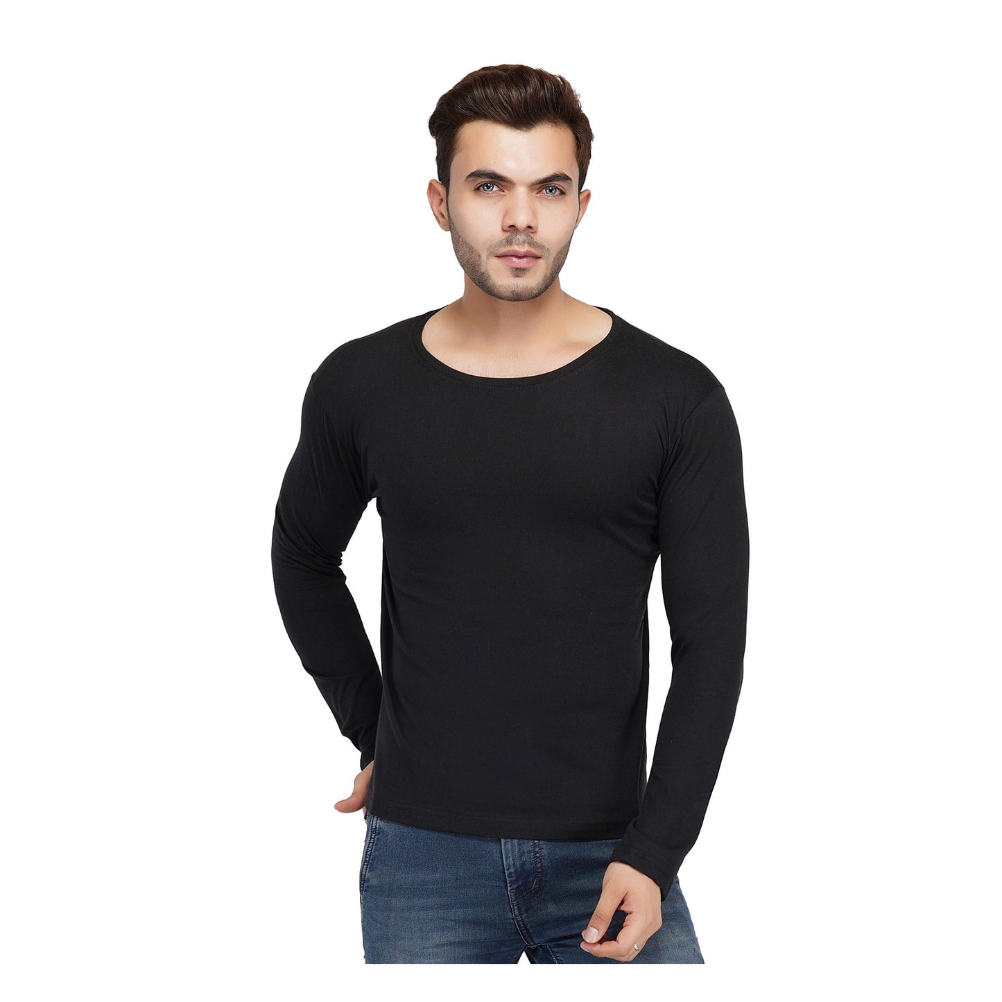 SLAY. Men's Solid Black Full Sleeves T-Shirt-clothing-to-slay.myshopify.com-T-shirt