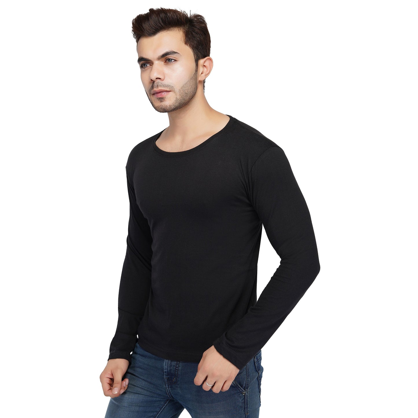 SLAY. Men's Solid Black Full Sleeves T-Shirt-clothing-to-slay.myshopify.com-T-shirt