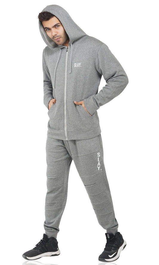 SLAY. Men's BALLER Edition Printed Men's Light Grey Jacket-clothing-to-slay.myshopify.com-Jacket