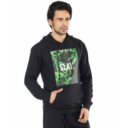 SLAY. Men's Printed 4/20 Edition Hoodie With Kangaroo Pocket-clothing-to-slay.myshopify.com-Hood