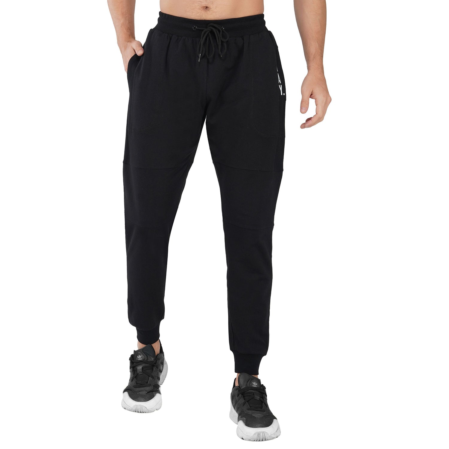 SLAY. Men's Gold Edition Black Joggers-clothing-to-slay.myshopify.com-Joggers