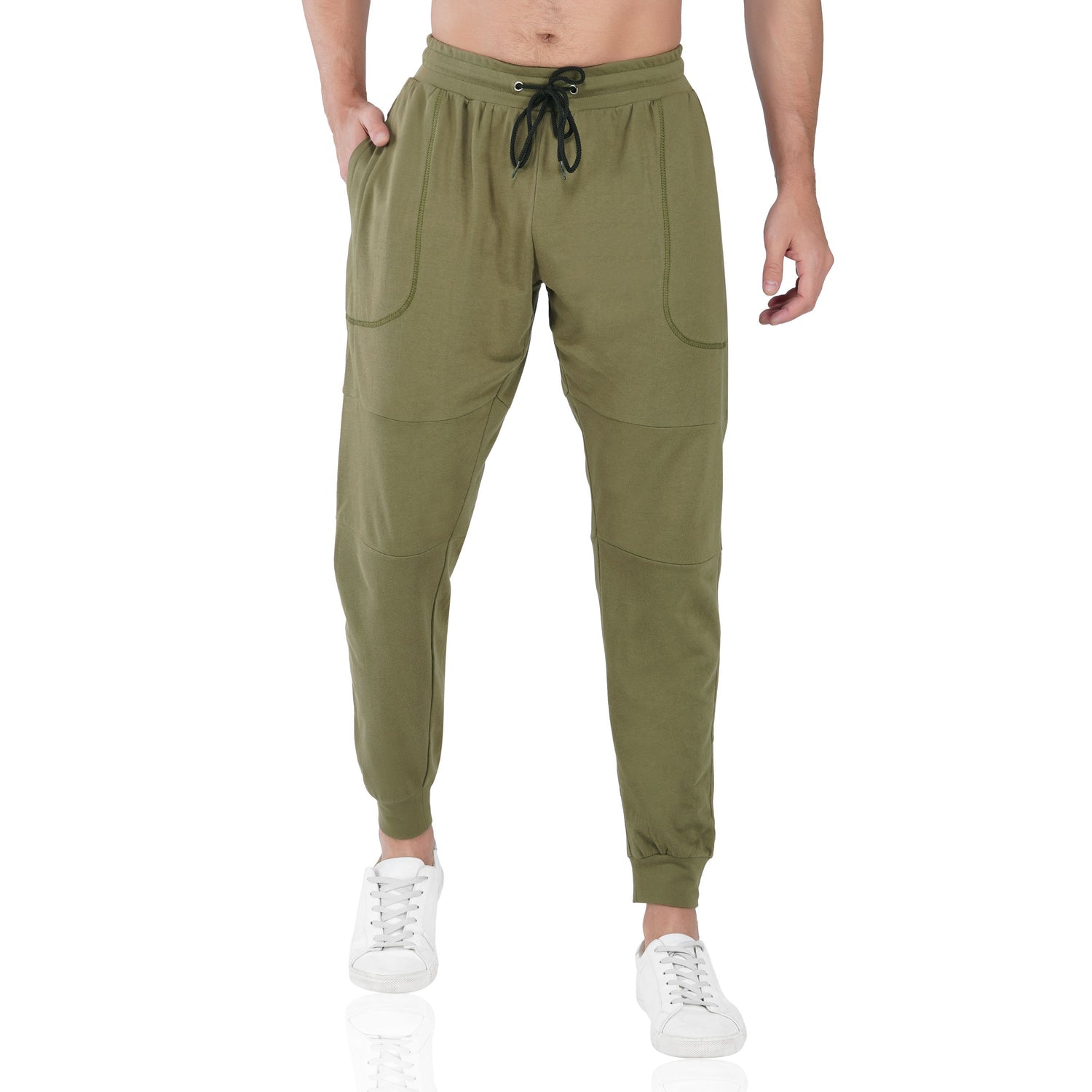 SLAY. Men's Olive Green Joggers-clothing-to-slay.myshopify.com-Joggers