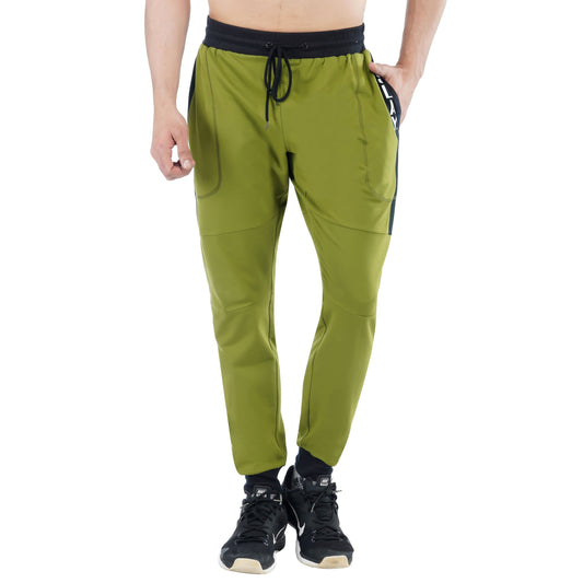 SLAY. Men's Olive Green Joggers with Black Side Strip-clothing-to-slay.myshopify.com-Joggers