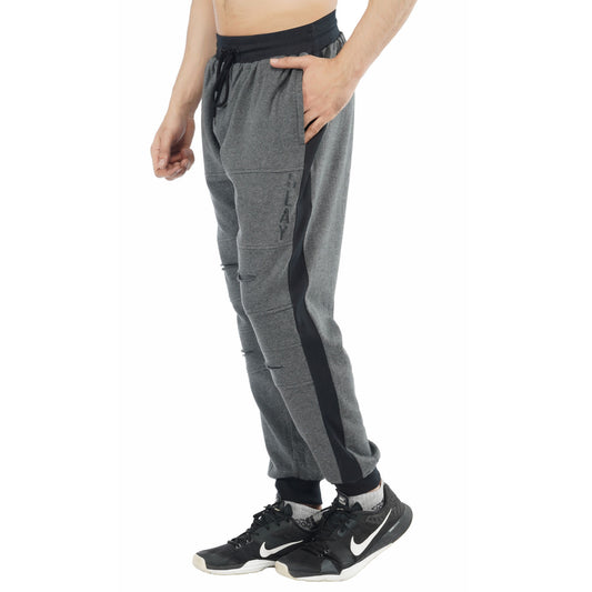 SLAY. Men's Dark Grey Joggers with Black side stripe-clothing-to-slay.myshopify.com-Joggers