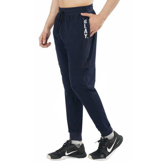 SLAY. Men's Navy Blue Joggers-clothing-to-slay.myshopify.com-Joggers