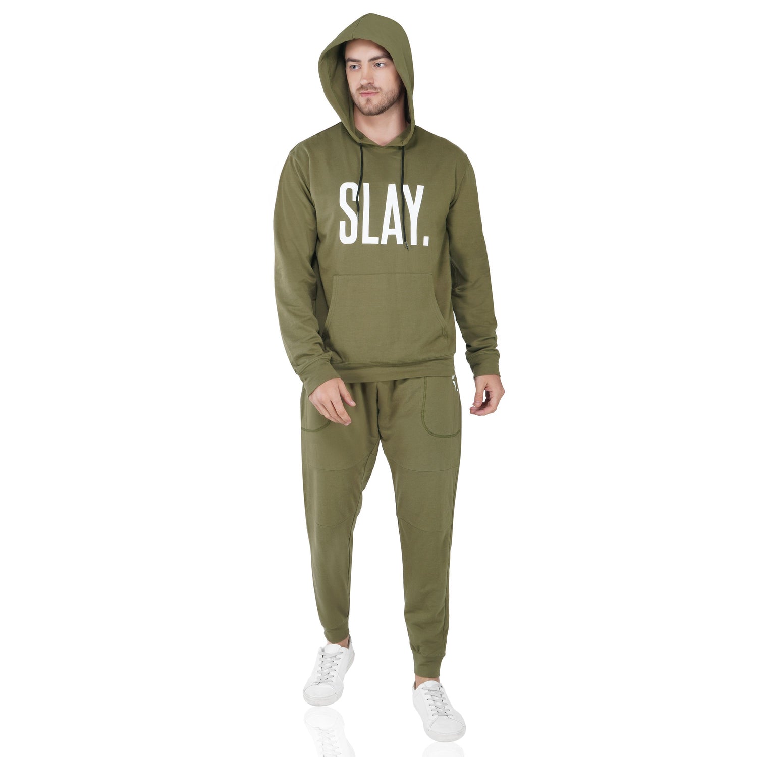 SLAY. Classic Men's Olive Green Tracksuit-clothing-to-slay.myshopify.com-Tracksuit