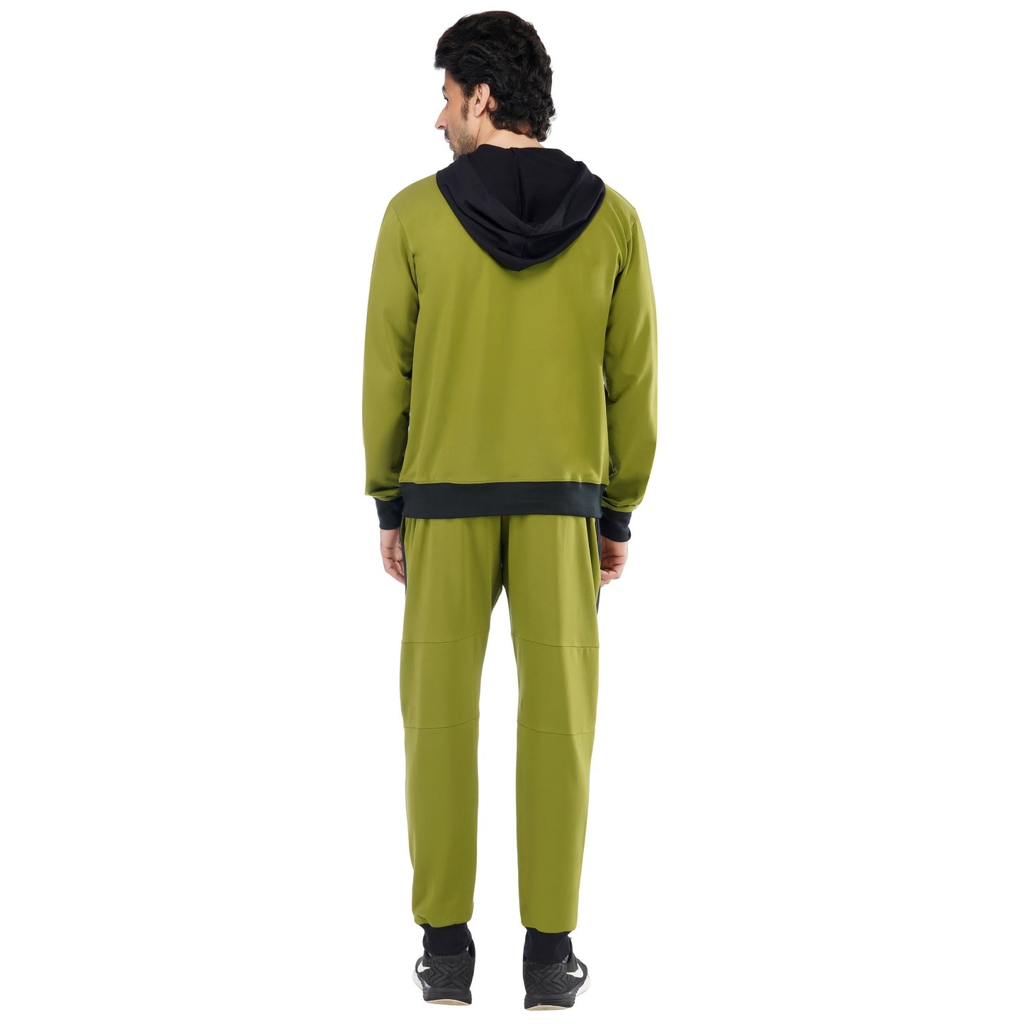 SLAY. Classic Men's Colorblock Olive Green & Black Tracksuit-clothing-to-slay.myshopify.com-Tracksuit