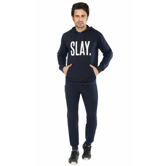 SLAY. Classic Men's Navy Blue Tracksuit-clothing-to-slay.myshopify.com-Tracksuit