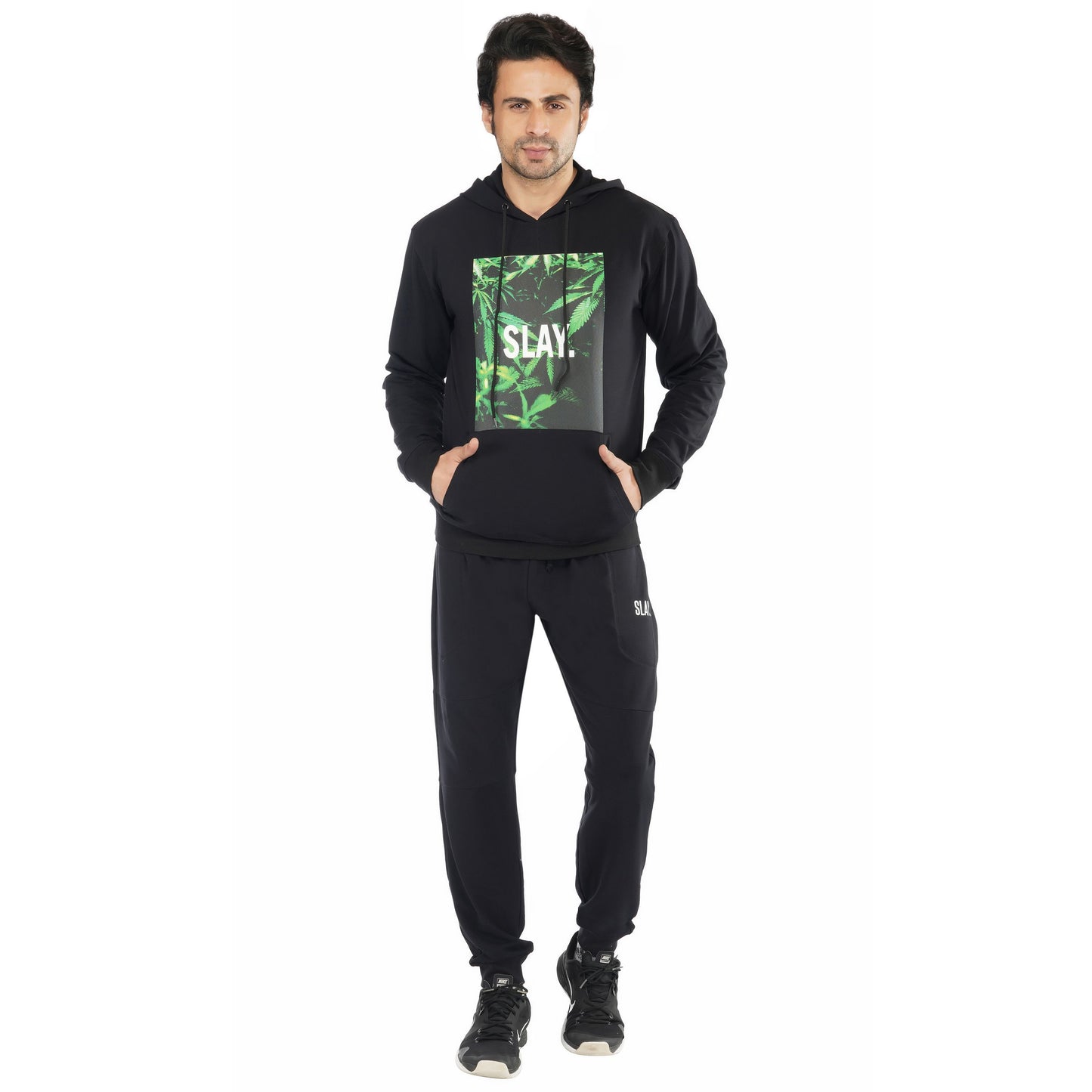 SLAY. Men's 4/20 Edition Leaves Printed Tracksuit-clothing-to-slay.myshopify.com-Tracksuit