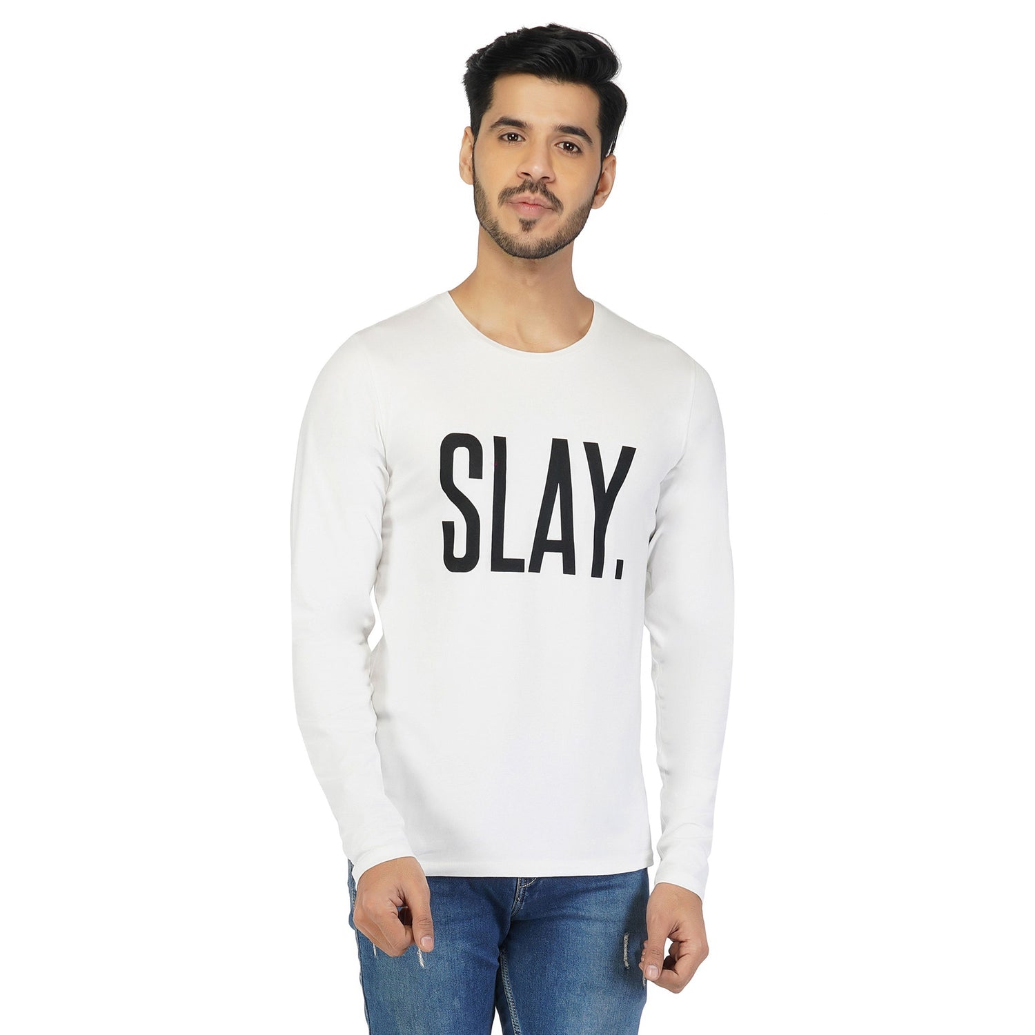 SLAY. Men's Classic Printed Full Sleeves T-Shirt-clothing-to-slay.myshopify.com-T-shirt