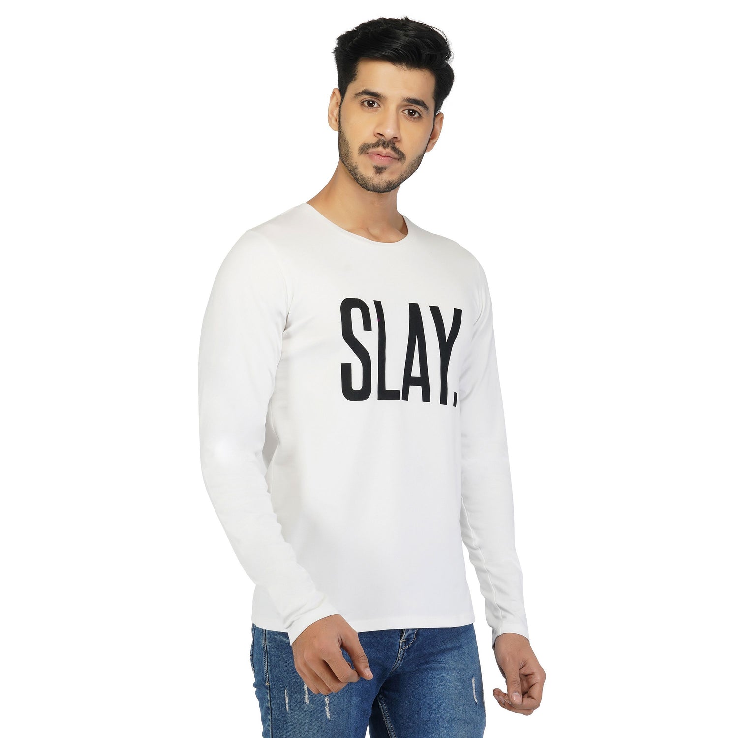 SLAY. Men's Classic Printed Full Sleeves T-Shirt-clothing-to-slay.myshopify.com-T-shirt