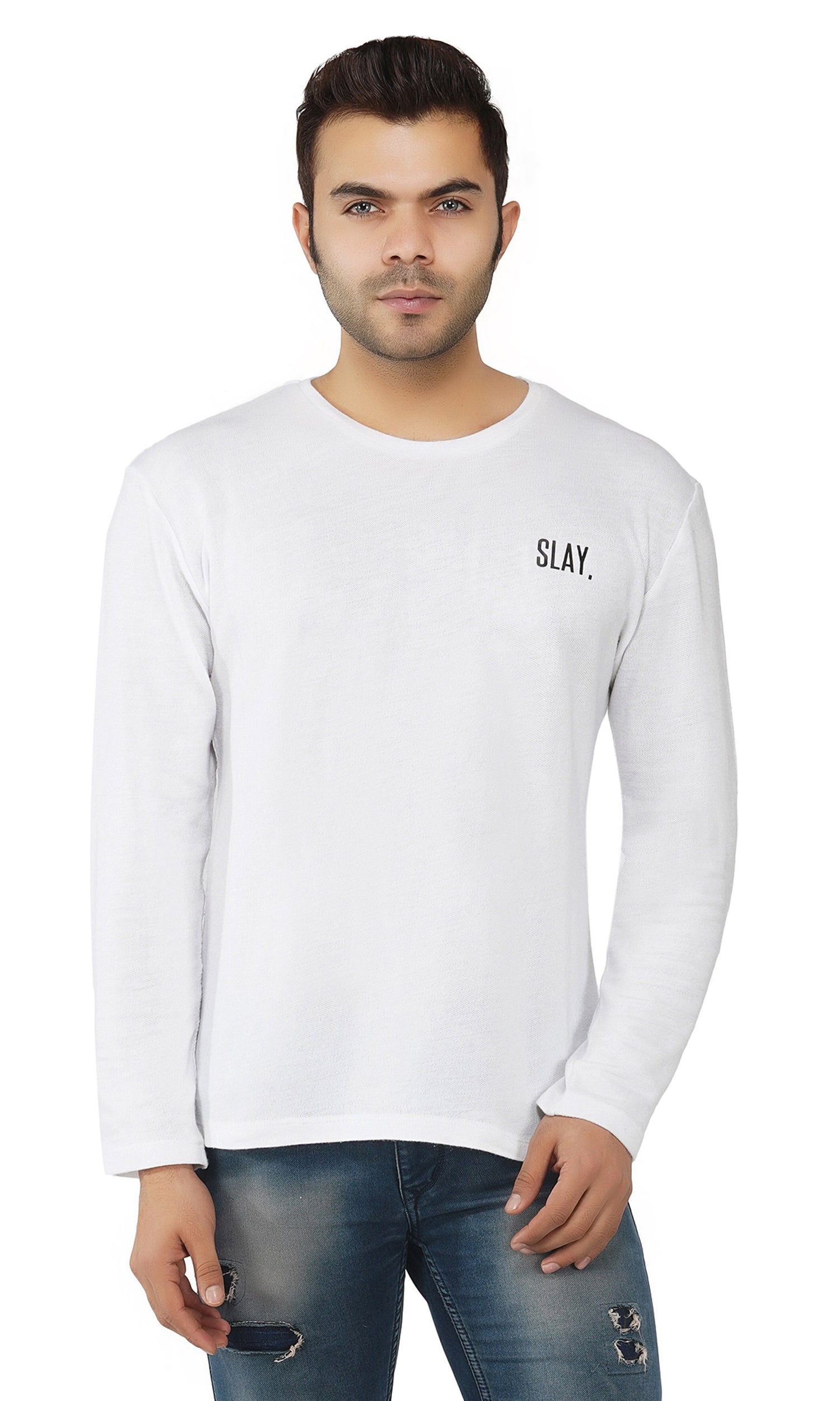 SLAY. Men's Pique Fabric Full Sleeves T-shirt-clothing-to-slay.myshopify.com-T-shirt