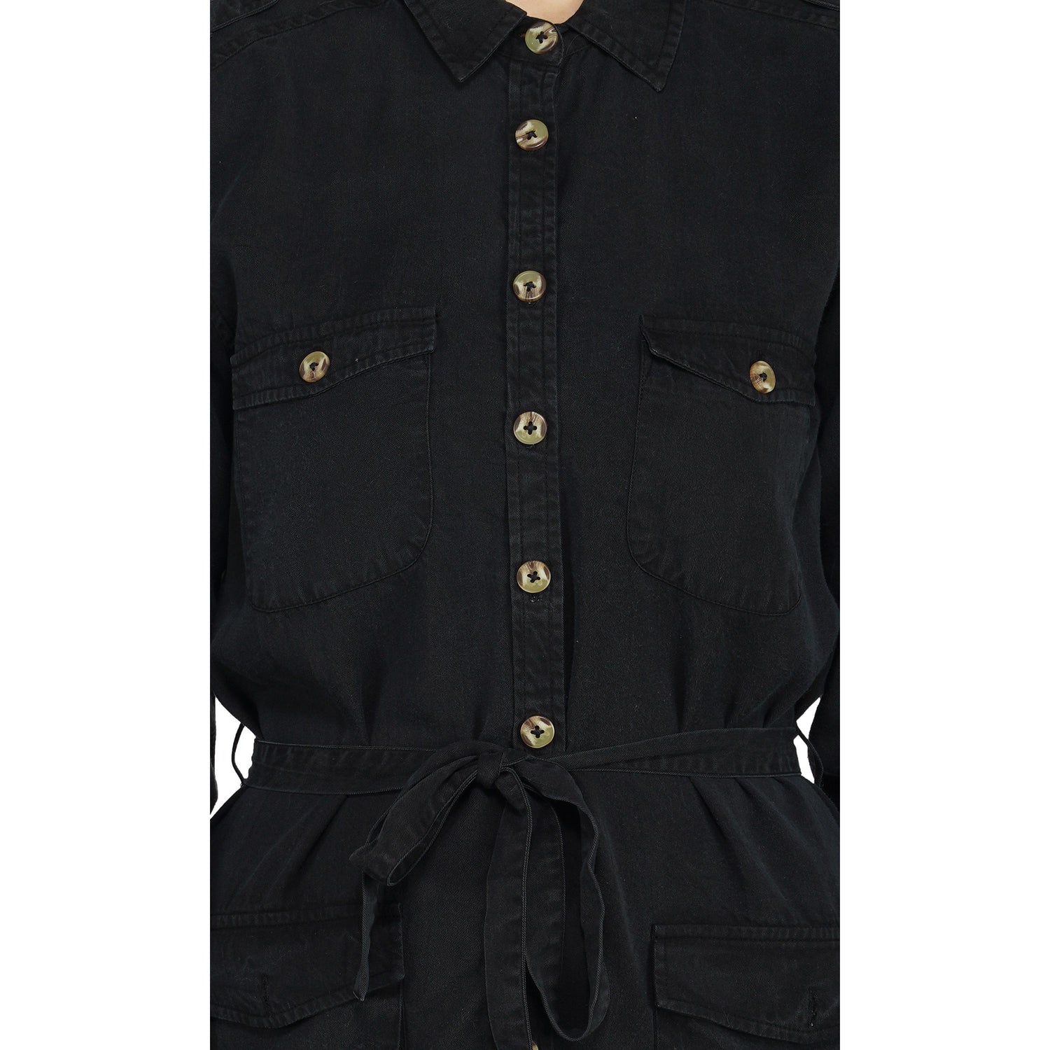 SLAY. Women's Wrinkle Resistant A-line Long Black Dress in Tencel Fabric-clothing-to-slay.myshopify.com-Dress