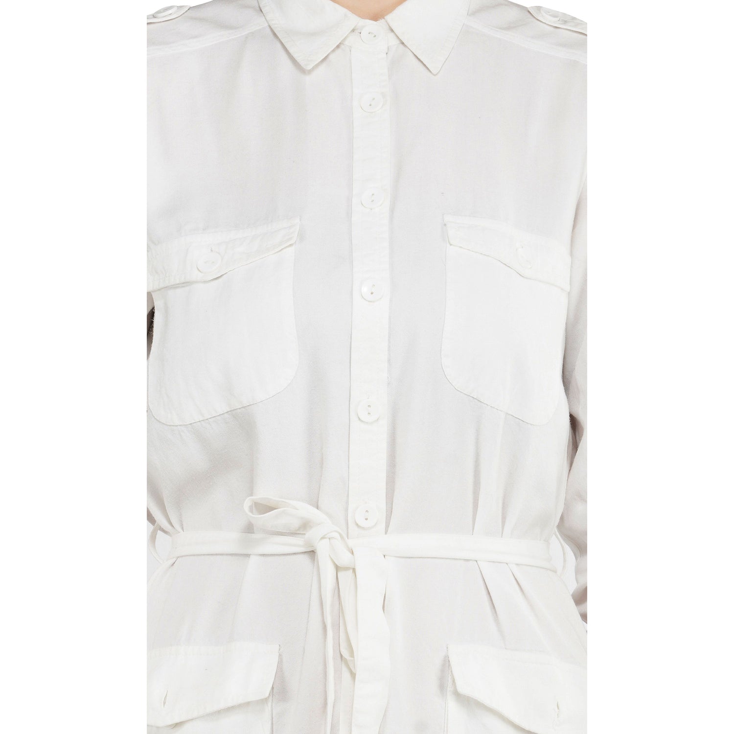 SLAY. Women's White Long Dress in Wrinkle Resistant Tencel Fabric-clothing-to-slay.myshopify.com-Dress