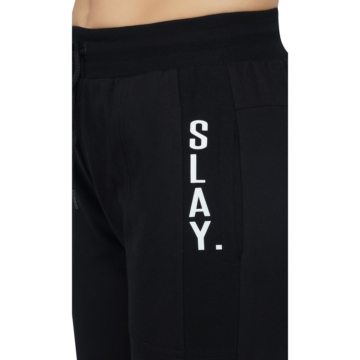 SLAY. Classic Women's Black Joggers Pants-clothing-to-slay.myshopify.com-Joggers