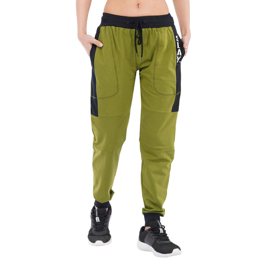 SLAY. Women's Olive Green Joggers-clothing-to-slay.myshopify.com-Joggers