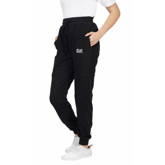 SLAY. Women's Classic Black Jogger Pants-clothing-to-slay.myshopify.com-Joggers