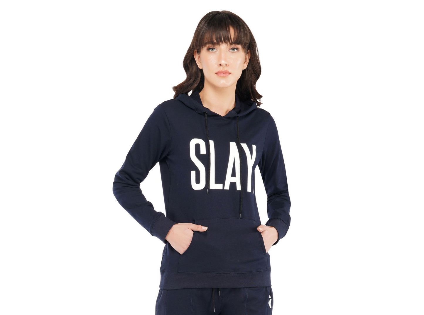 SLAY. Classic Women's Navy Blue Hoodie-clothing-to-slay.myshopify.com-Tracksuit